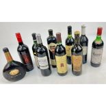 Ten Bottles of Red Wine Including: 1990 Chateau de la Tour, 2006 Chateau Belleview Bordeaux and a