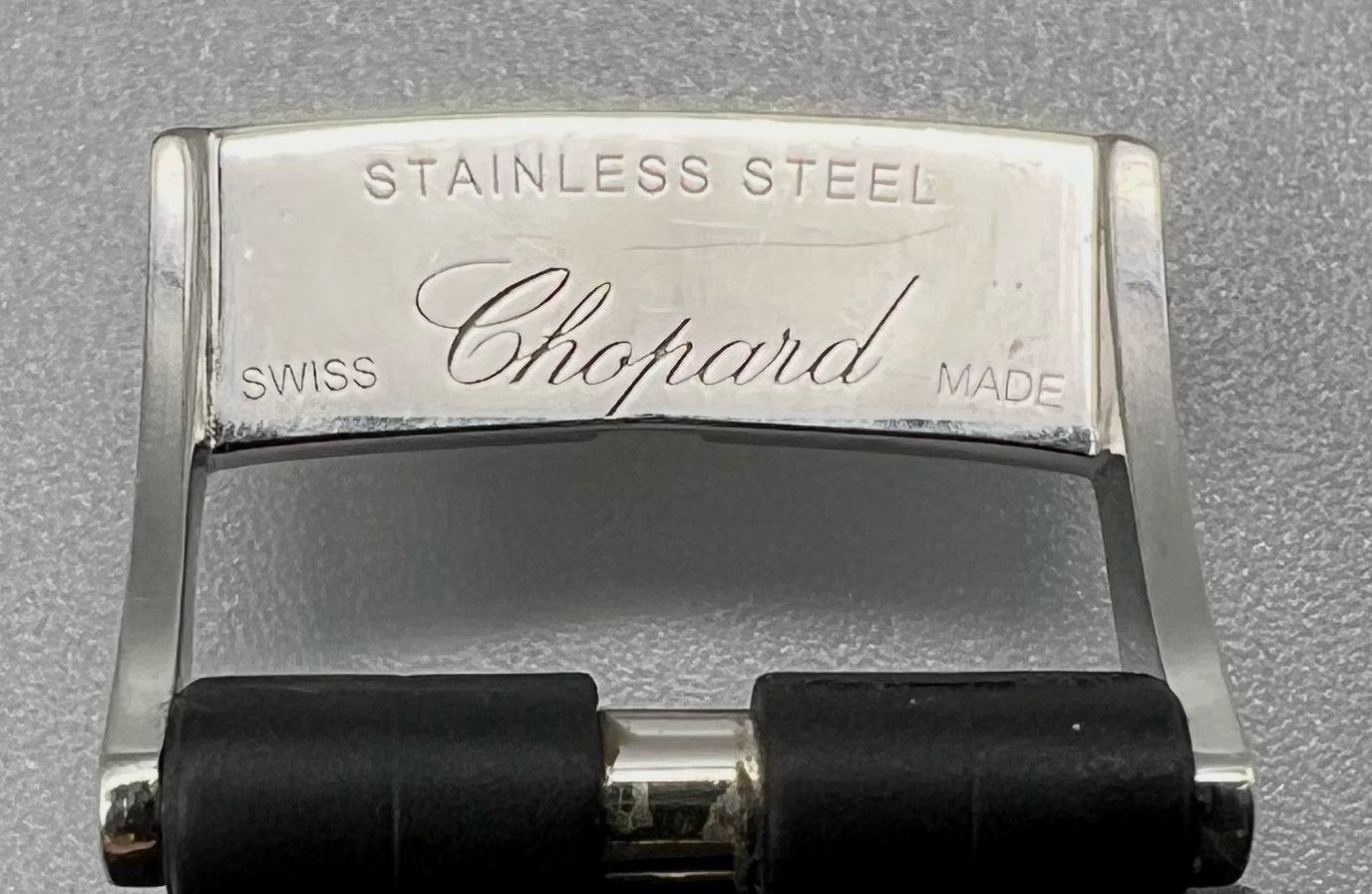 A Chopard Happy Sport Ladies Watch. Chopard black rubber strap. Stainless steel case - 36mm. Black - Image 5 of 7