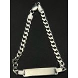 STERLING SILVER ID BRACELET 6.8G