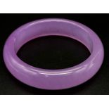 A Beautiful Lavender Jade Quality Bangle. 63mm inner diameter.