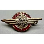 WW2 German D.L.V (German Flying Sports Association) Lapel Pin.