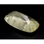 14.42ct Natural Yellow Beryl Gemstone Cushion Faceted. ITLGR Certified