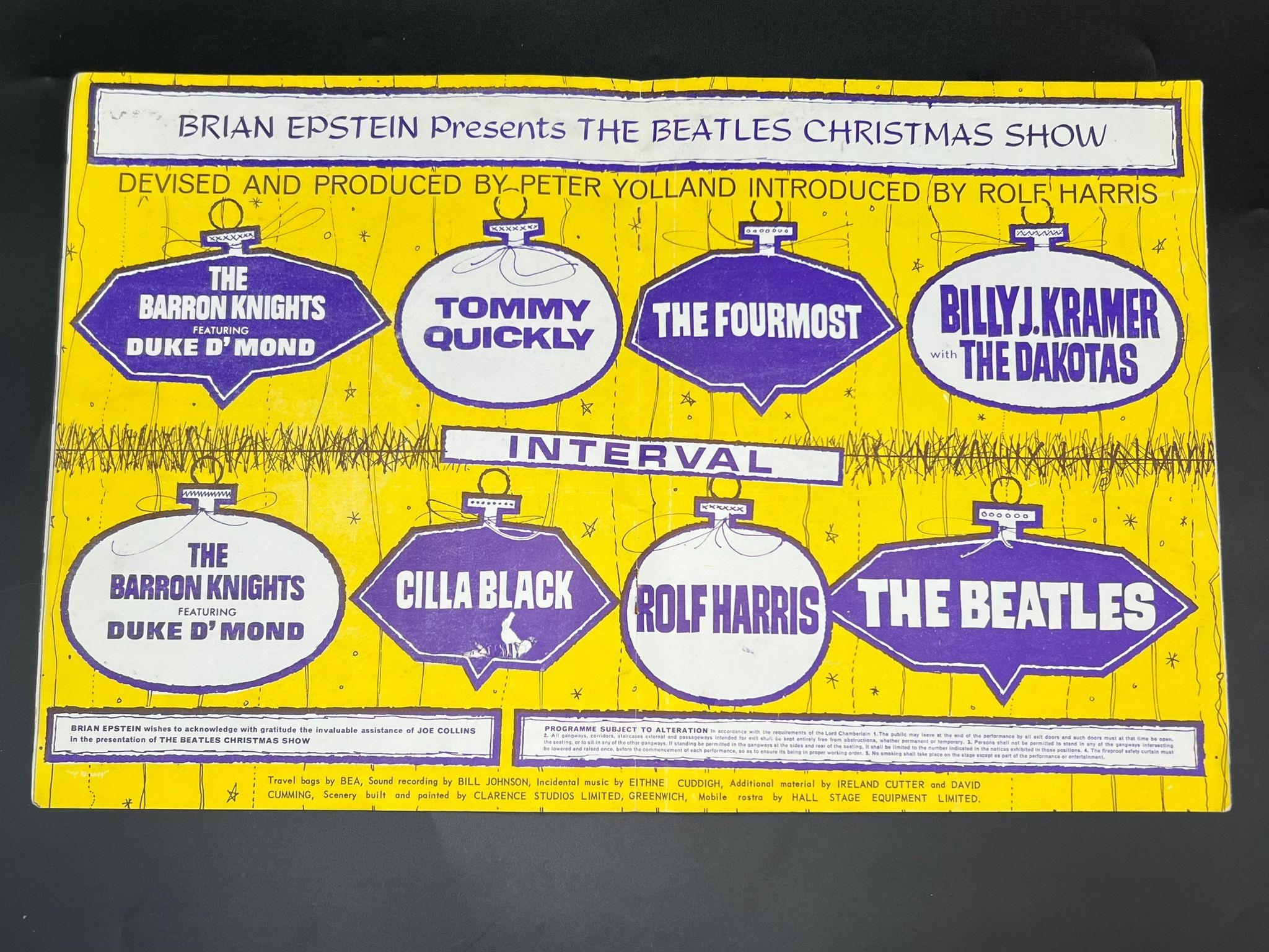 The BEATLES Christmas show programme and ticket from Thursday, January 2nd at the Astoria, - Image 4 of 6