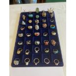 Large selection of DRESS RINGS to include jewelled etc , many statement pieces, please see all