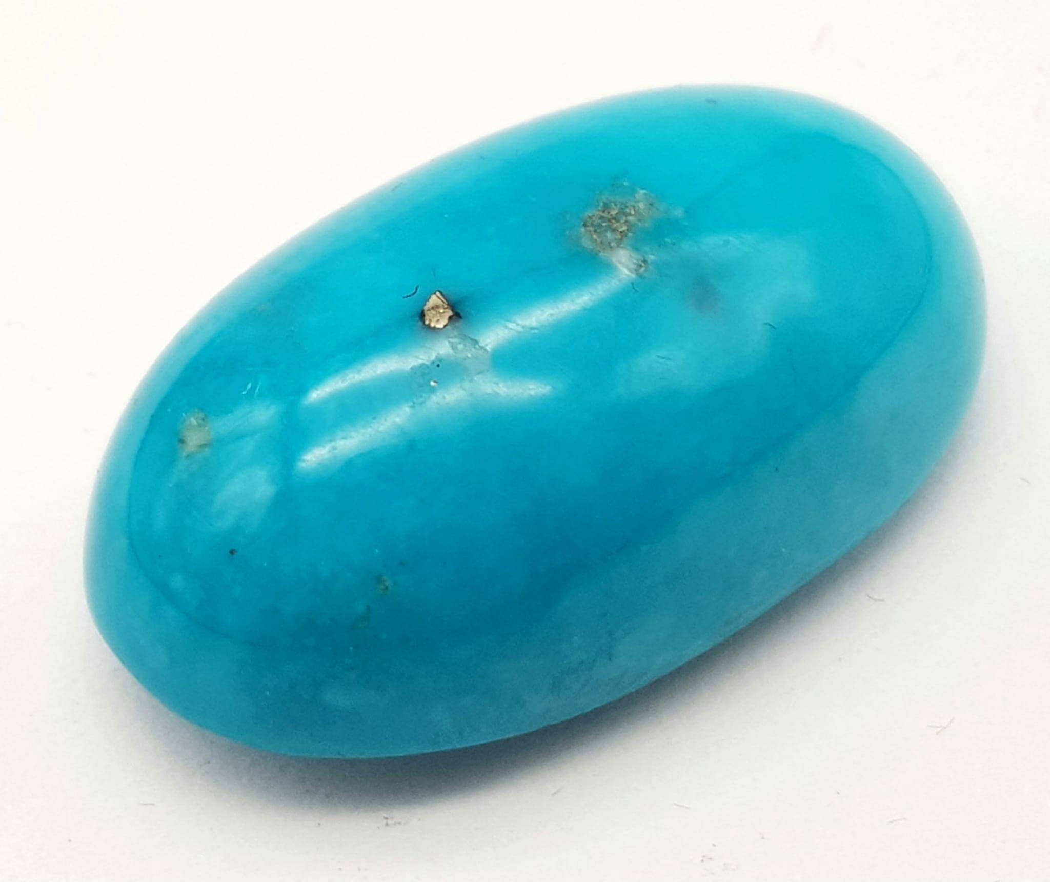 44.26 Ct Natural Turquoise. Aqua Blue. Shape Cabochon. Comes with IGL&I Certificate.