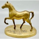 WW2 German Engraved Horse Statue Dedicated to the “Memory of the 1 st Rider Sqn of the 152nd