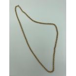 9 carat GOLD BELCHER LINK CHAIN Having full UK Hallmark. 10.20 grams. 22” (55 cm).