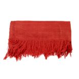 Soft luxurious Red Pashmina Wool Scarfl/Shawl with Tassels at the ends. Beautifully soft,