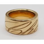 18K ROSE GOLD CHOPARD SPINNING RING CHOPARDISSIMO 18.5G SIZE P