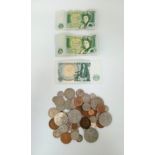 A Small Coin and Note Starter Collection Box. Please see photo inventory sheet for items and