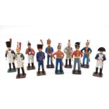 A Collection of 8 Excellent Vintage Hand Painted Lead Soldiers Napoleonic Era and Older.