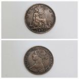 An 1872 Victoria (bun head) Farthing Coin - EF. London mint. S3958