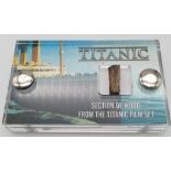 A Small Section of Wood From the 1997 Movie Titanic. Comes in an attractive display case with