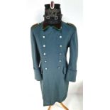 3RD Reich Schutzpolizei des Reiches German Reich Police “Schupo” Great Coat and Kepi Cap. The coat