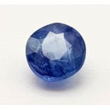 A Sri Lankan. 0.58 Ct Blue Natural Sapphire. Oval Shape. Comes with IGL&I Certificate.