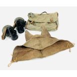 RARE WW2 German Pferdegasmaske 41 (Horse Gas Mask 1941). Complete with filters, gas hood and