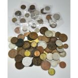 A Parcel of 100 Vintage and Antique UK and World Coins, Please see photos.