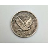 A USA 1917 Quarter Dollar Type 2 Silver Coin. Please see photos for conditions.