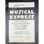 A New Musical Express Annual Poll Winners Concert Programme for Sunday, May 1st 1966 at the Empire