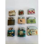 Selection of interesting vintage lighters, to include, souvenirs of Switzerland, New York,