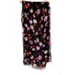 A Mulberry Soft Modal Floral Print Scarf. Ref: 012184