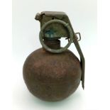 INERT Vietnam War Era US M67 Grenade. These were nicknamed the “Base Ball” Grenade as an all