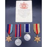 A historically interesting group of four medals consisting of the 1939-45 Star, the Africa Star