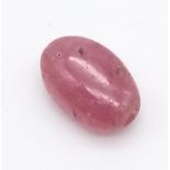 A 3.88ct Natural Ruby in an Oval Cabochon shape. Come with the IGL&I Certificate.