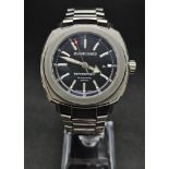 JEAN RICHARD TERRASCOPE STAINLESS STEEL BRACLET WATCH AUTOMATIC LIKE NEW WITH ORIGINAL BOX AND