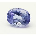 2.98 Ct Blue Natural Tanzanite. Oval Shape. Comes with ITLGR Certificate.