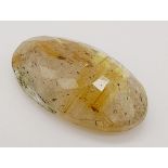 A 13.10ct Natural Rutile Quartz, in an Oval Shape cut. Come with the GLI Certificate