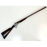 Extremely rare 10 bore double barrel shotgun , converted by James Purdey & Sons from muzzle