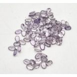 A lot of 33.40ct Faceted Small Sized Amethyst Gemstones