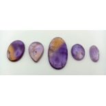 A Lot Of 153.75 Ct Cabochon Ametrine Gemstones