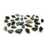 A Lot of 209.25ct Cabochon Labradorite Gemstones