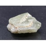 16.50 Ct Natural Green Sapphire. Rough stone. GLI certified