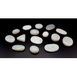 A Lot Of 77.70ct Cabochon White Opal Gemstones