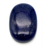 A 1050ct Massive Lapis Lazuli Gemstone. Oval Shape cabochon, 75 x 52 x 25mm.