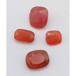 A Lot of 5.25ct AAA Quality Untreated Orange Sapphire Gemstones