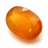 21.68ct Yellow Sapphire Gemstone with a IDT Report and UGL USA American Appraisal Report.