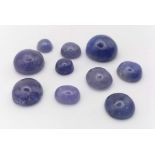 A lot of 32.60ct Cabochon Good Quality Tanzanite