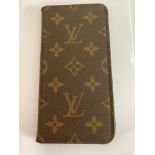 Genuine Louis Vuitton folio phone case for iPhone XR or similar. Iconic LV design.Very slight sign