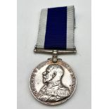 Royal Navy Long Service and Good Conduct Medal, GVR Admiral’s bust (fixed suspender), named to PO
