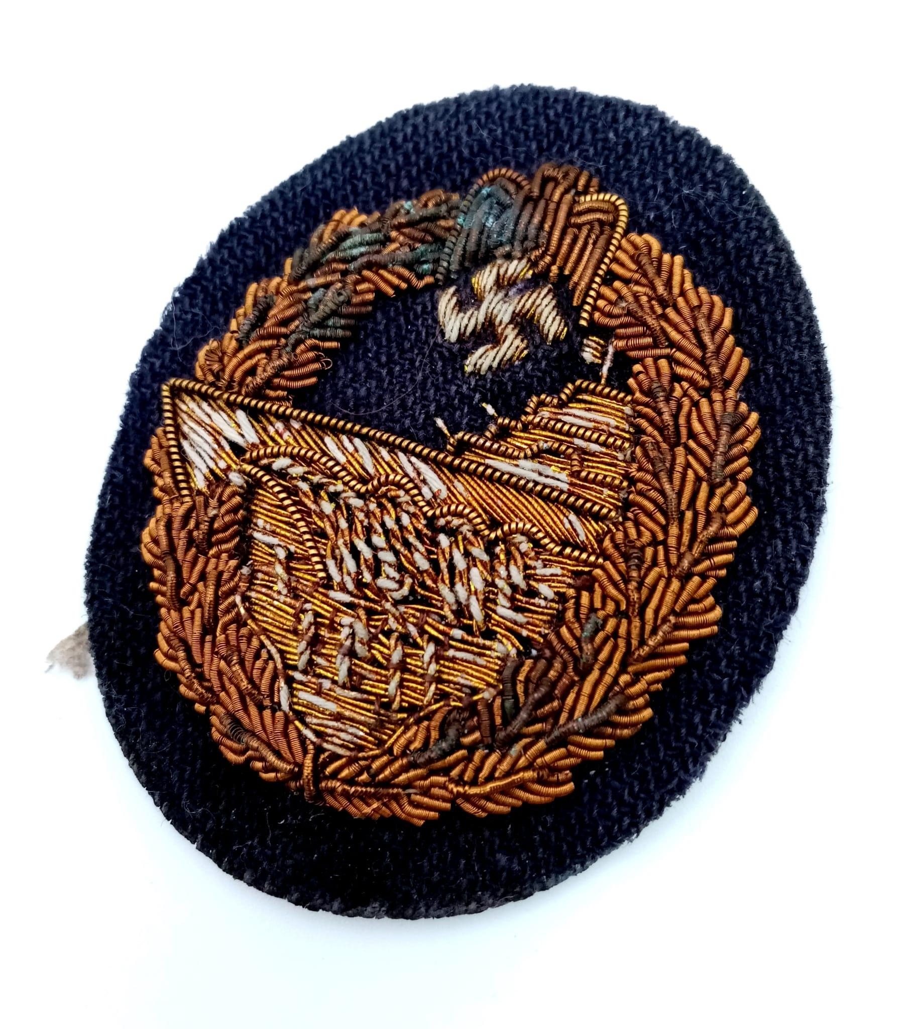 WW2 German Kriegsmarine Destroyer Badge with cloth wire variant. - Image 2 of 6