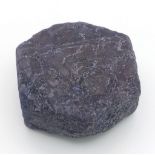 A highly collectable, large (90.20 carats), totally natural sapphire crystal. The specimen has