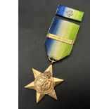 Atlantic Star with ‘France and Germany’ clasp, the clasp being awarded to Royal Navy and Royal