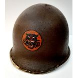 WW2 US M1 Fixed Bale “Tank Destroyer” Helmet. No Liner.