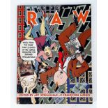 A rare 1983 copy of Read yourself RAW. Pages from the cult comic, RAW. Edited by Art Spiegelman &