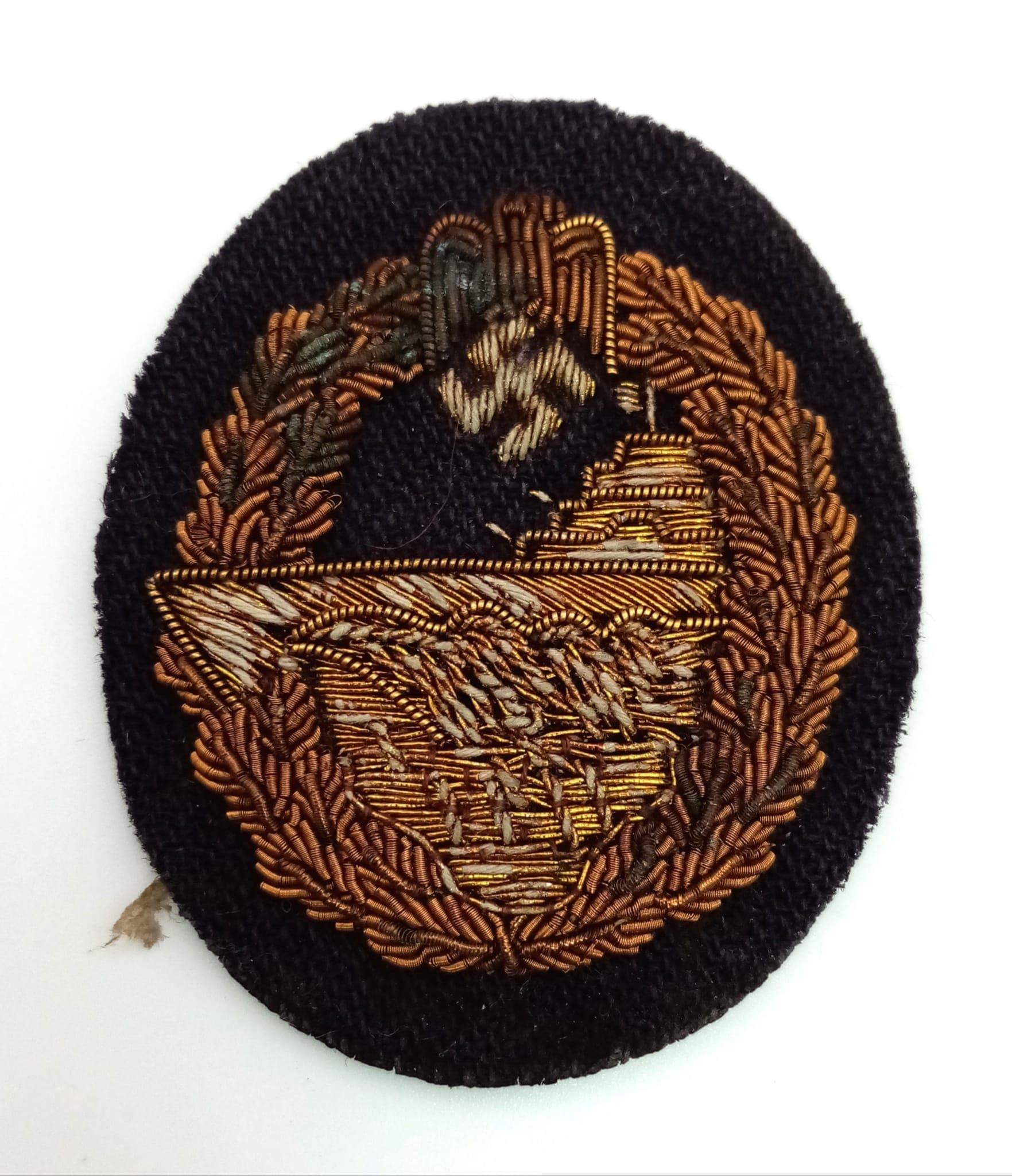 WW2 German Kriegsmarine Destroyer Badge with cloth wire variant. - Image 3 of 6