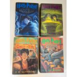 A Parcel of 4 Scarce American Hardback First Edition Harry Potter Books Comprising; Harry Potter and